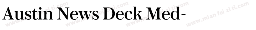 Austin News Deck Med字体转换
